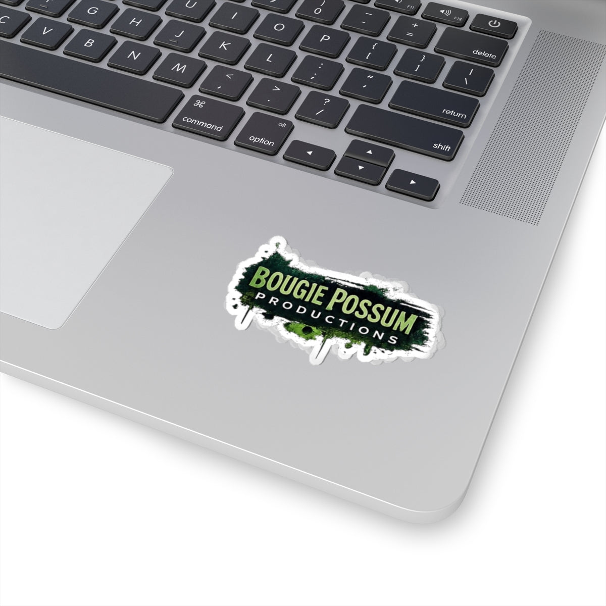Bougie Possum Productions Sticker - Grunge Logo Kiss-Cut Sticker