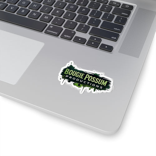 Bougie Possum Productions Sticker - Grunge Logo Kiss-Cut Sticker