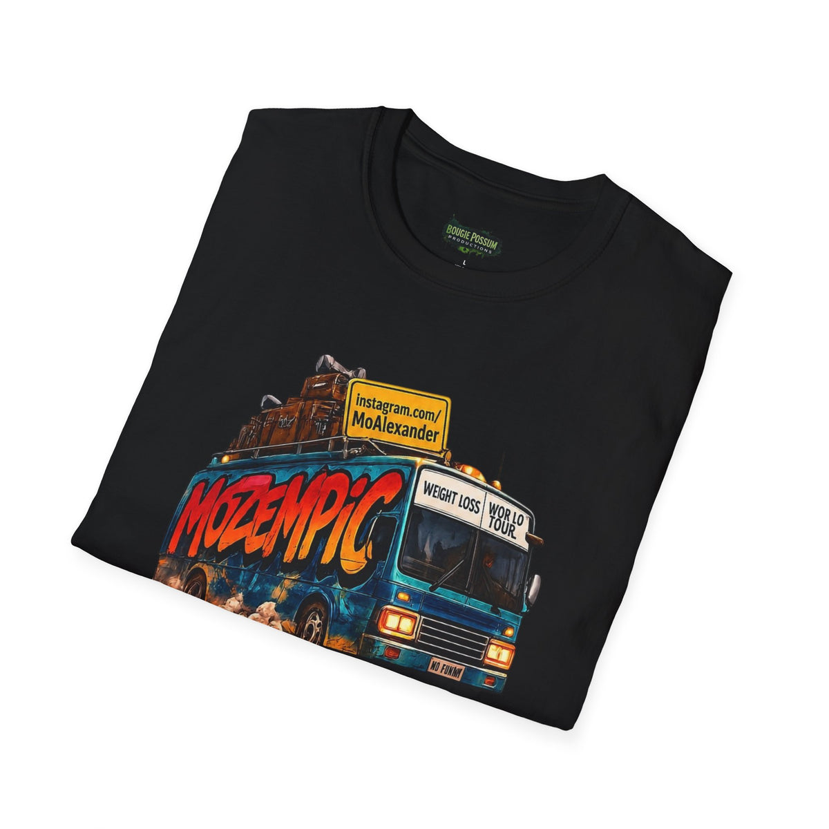 Road Trip Van T-Shirt — Vintage Camper "Mozempic" Graphic Tee